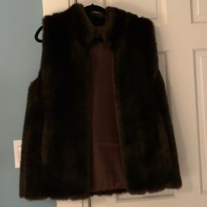 Faux fur vest